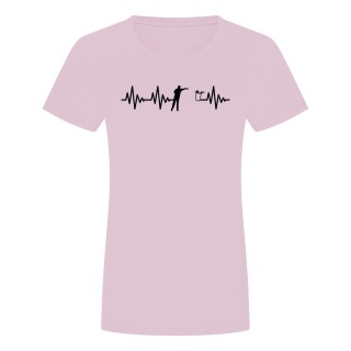 Herzschlag Bier Pong Damen T-Shirt Rosa 2XL