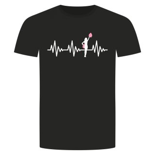 Heartbeat Cheerleader T-Shirt Black S