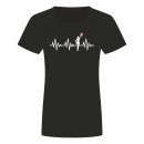 Heartbeat Cheerleader Ladies T-Shirt