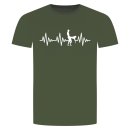 Herzschlag Sex T-Shirt Milit&auml;r Gr&uuml;n XL