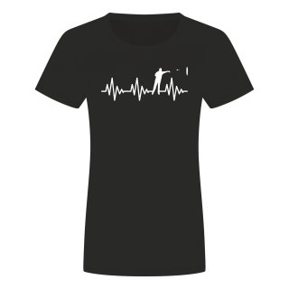 Heartbeat Dart Ladies T-Shirt Black S