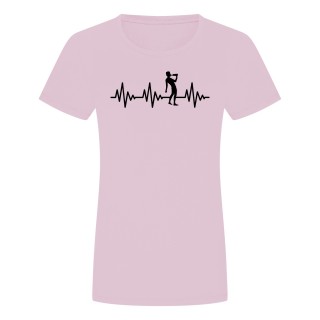 Herzschlag Saufen Damen T-Shirt Rosa 2XL