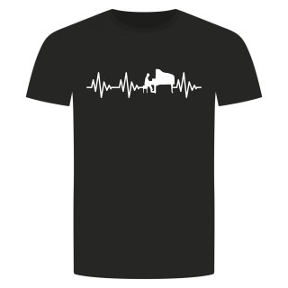 Herzschlag Klavier T-Shirt
