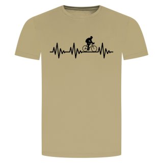 Heartbeat Bike T-Shirt Beige 2XL