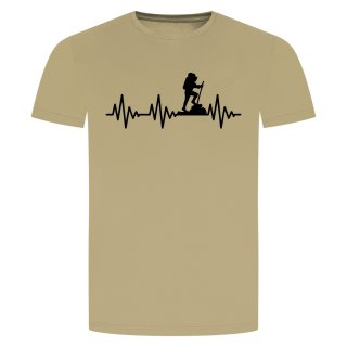 Herzschlag Bergsteiger T-Shirt Beige 2XL