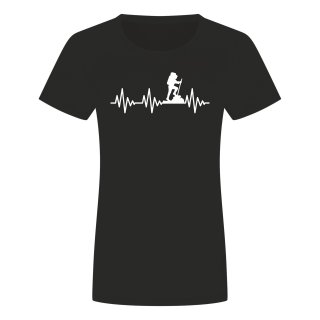 Herzschlag Bergsteiger Damen T-Shirt