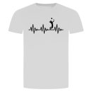 Herzschlag Volleyball T-Shirt Weiss L