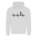 Heartbeat Volleyball Hoodie White L