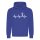 Heartbeat Volleyball Hoodie Blue L