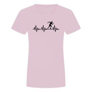 Herzschlag Rennen Damen T-Shirt Rosa 2XL