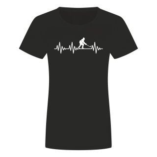 Heartbeat Ice Hockey Ladies T-Shirt