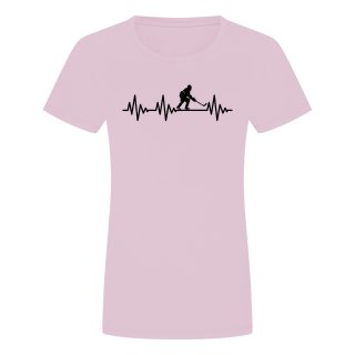 Heartbeat Ice Hockey Ladies T-Shirt Rose 2XL