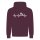 Heartbeat Barbecue Hoodie Bordeaux Red 2XL