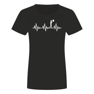 Herzschlag Dampfen Damen T-Shirt Schwarz S