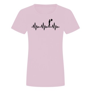 Herzschlag Dampfen Damen T-Shirt Rosa 2XL