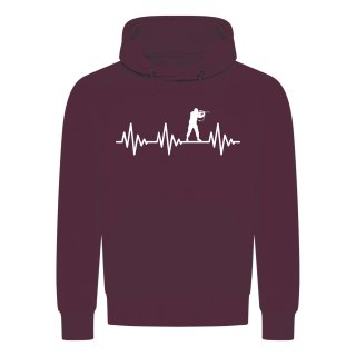 Heartbeat Paintball Hoodie Bordeaux Red 2XL
