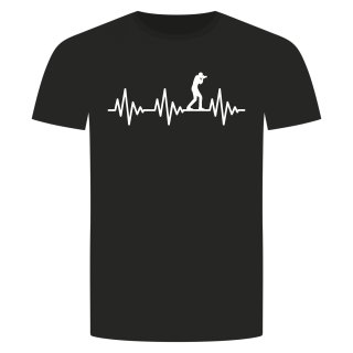 Herzschlag Fotograf T-Shirt Schwarz S