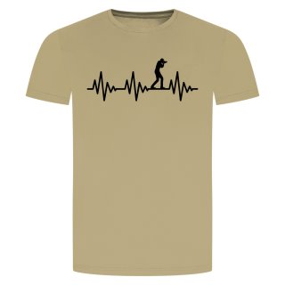 Heartbeat Photographer T-Shirt Beige 2XL