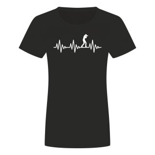 Heartbeat Photographer Ladies T-Shirt Black S