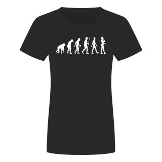 Evolution Smartphone Damen T-Shirt Schwarz S