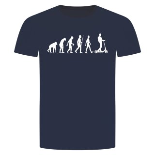 Evolution E Scooter T-Shirt Navy Blau L