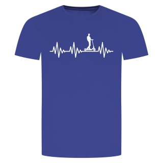 Heartbeat E-Scooter T-Shirt Blue L