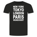 New York Tokyo London Paris T-Shirt