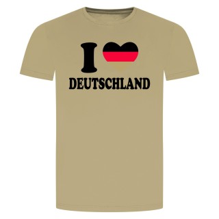 I Love Deutschland T-Shirt Beige 2XL