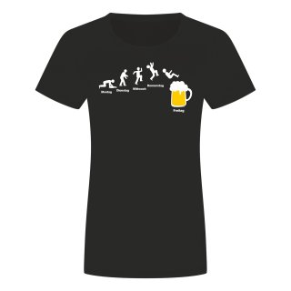 Montag Freitag Bier Damen T-Shirt