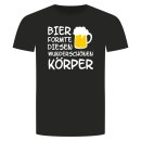 Bier Formte Diesen Wundersch&rdquo;nen K&rdquo;rper T-Shirt