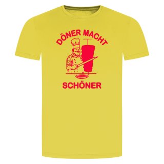Döner Macht Schöner T-Shirt Gelb S