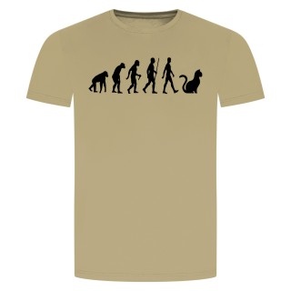 Evolution Katze T-Shirt Beige 2XL