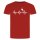 Herzschlag Flamingo T-Shirt Rot 2XL