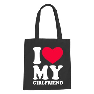 I Love My Girlfriend Cotton Bag