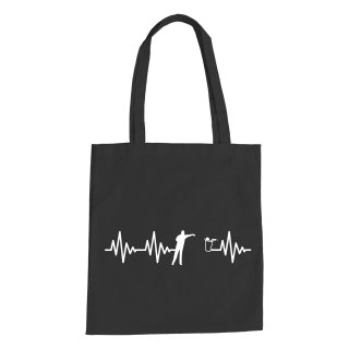 Heartbeat Beer Pong Cotton Bag