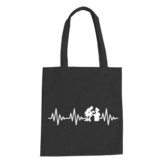 Heartbeat Computer Cotton Bag