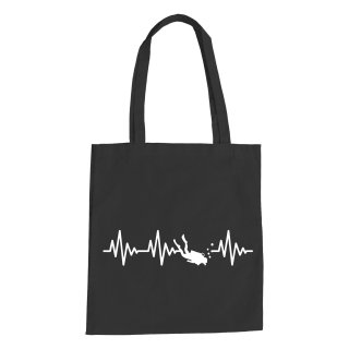 Heartbeat Dive Cotton Bag