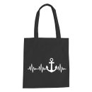 Heartbeat Anchor Cotton Bag