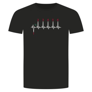 Herzschlag Motorrad Schaltung T-Shirt