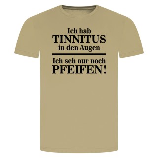Tinnitus In Den Augen T-Shirt Beige 2XL