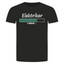 Elektriker Loading T-Shirt Schwarz M