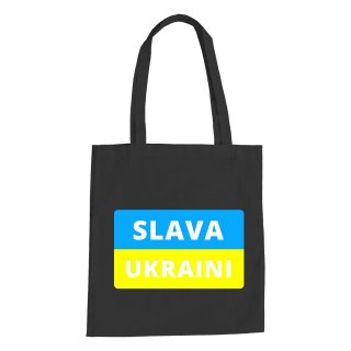 Slava Ukraini Flag Cotton Bag
