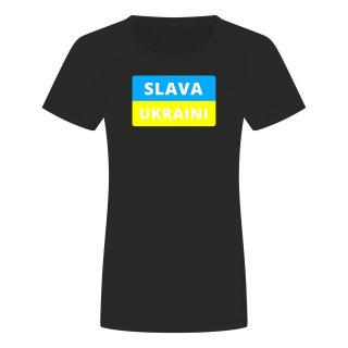 Slava Ukraini Flagge Damen T-Shirt