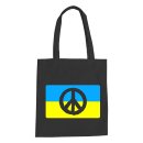 Peace Ukraine Flagge Baumwolltasche