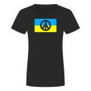 Peace Ukraine Flagge Damen T-Shirt