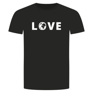 Love Weltkugel T-Shirt