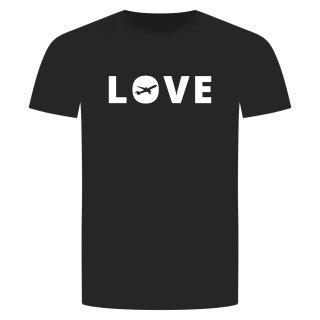 Love Flugzeug T-Shirt