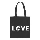 Love Piano Cotton Bag