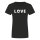 Love Yoga Damen T-Shirt Schwarz L