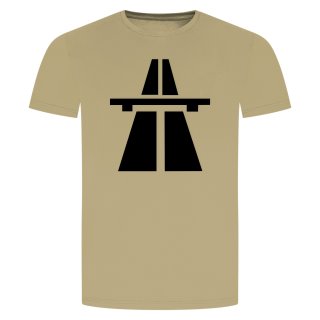 Autobahn T-Shirt Beige 2XL
